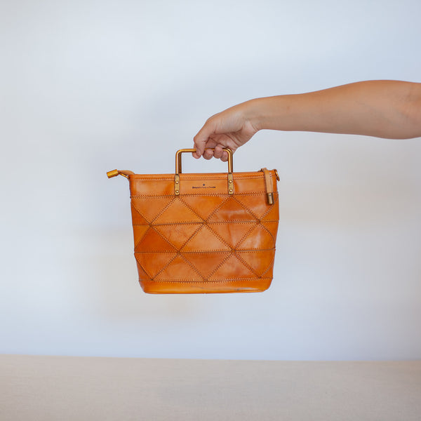 Small Origami Tote in Tumeric